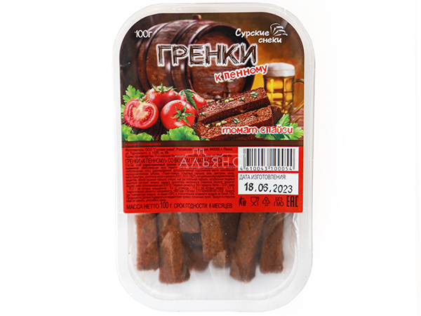 Сурские гренки Томат спайси (100 гр) в Ангарске