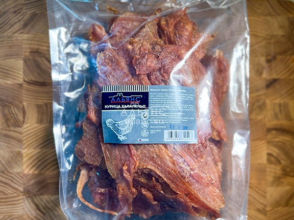 Мясо (АЛЬЯНС) вяленое курица 500гр "С халапеньо" в Ангарске