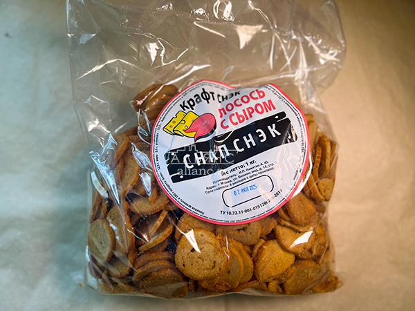 Снапсы ПШЕНИЧНЫЕ "Лосось с сыром" в Ангарске