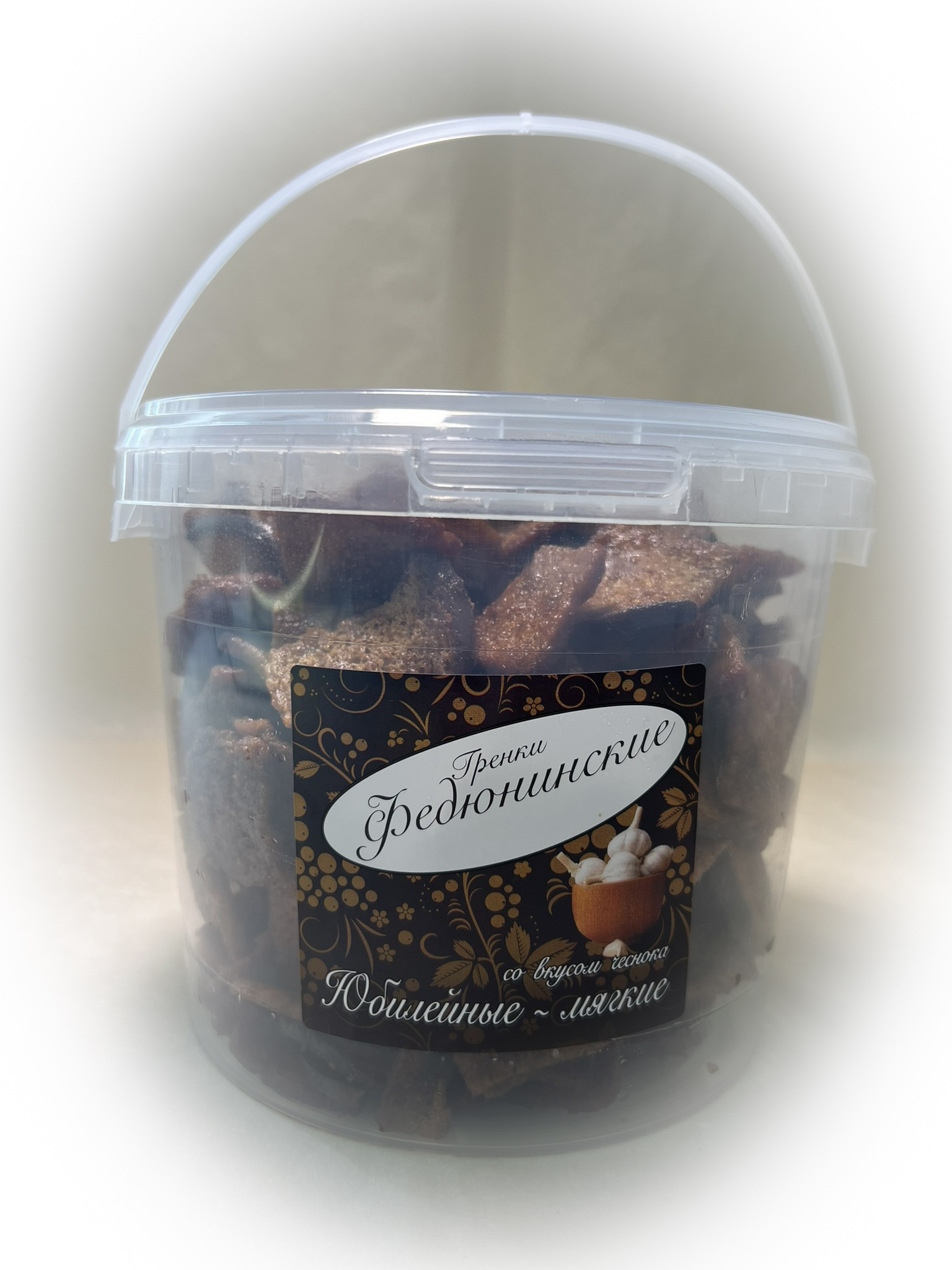 Гренки "ФЕДЮНИНСКИЕ" "Чеснок" (ведро 900 гр.) в Ангарске