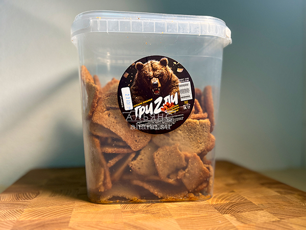 Ведро Ржаные гренки со вкусом Крылышки Барбекю (1 кг) в Ангарске