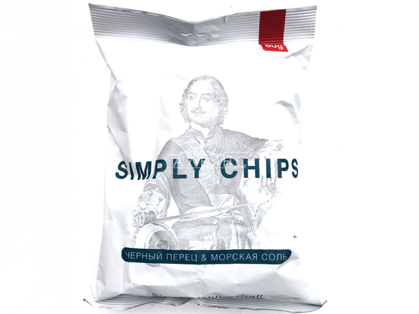 Картофельные чипсы "Simple chips" Морская соль и черный перец 80 гр. в Ангарске